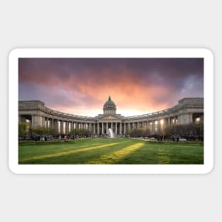 Kazan Cathedral in Saint Petersburg, Russia Sticker